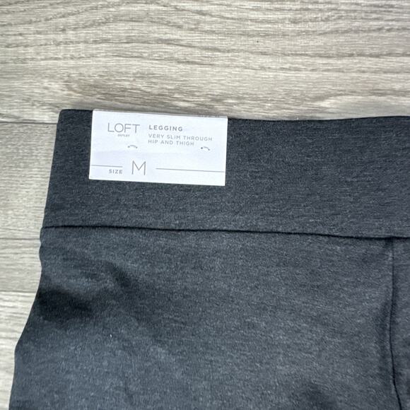 LOFT Outlet Pull On High Rise Skinny Legging Pants Gray sz M - Picture 7 of 7